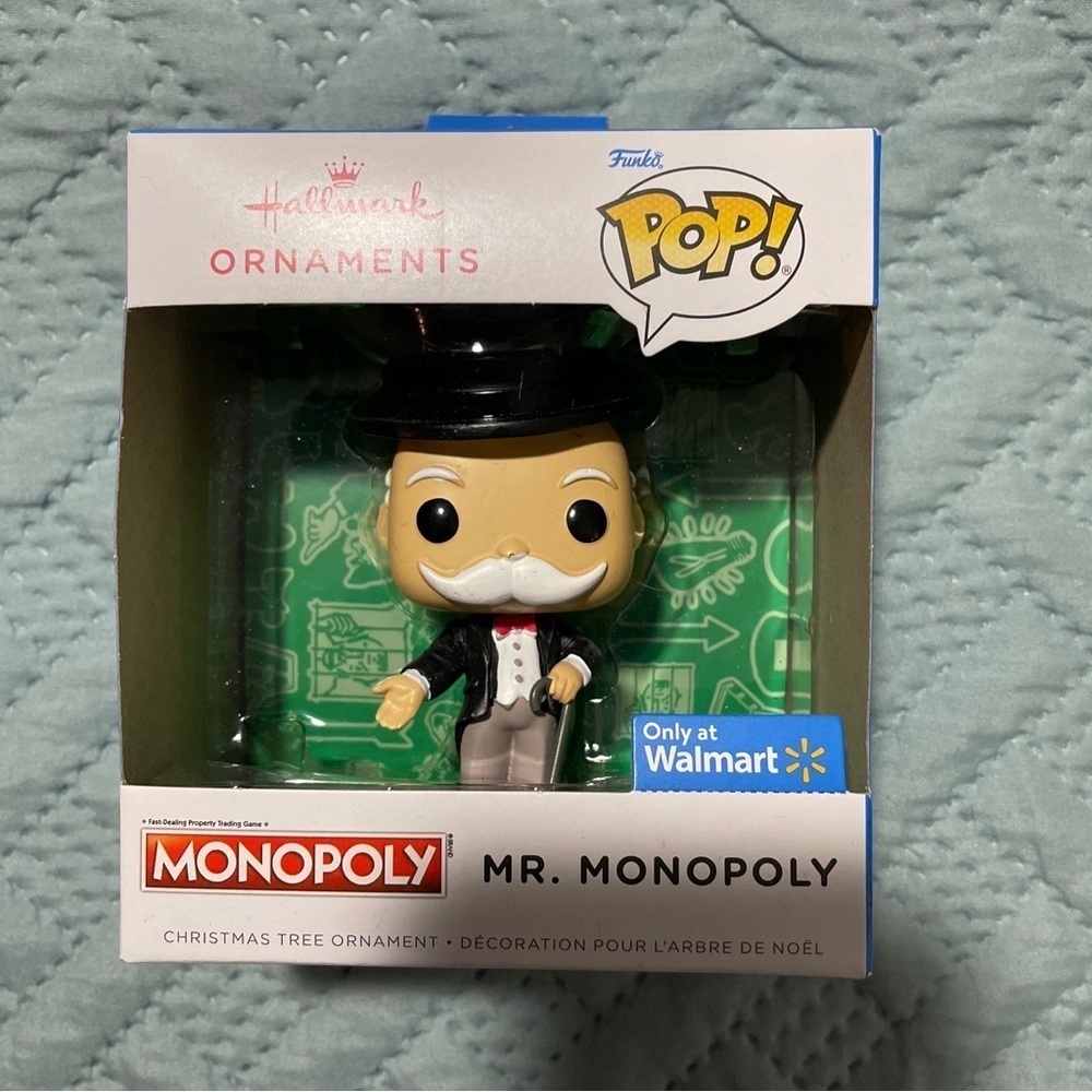 Hallmark Mr. Monopoly Funko Pop! Christmas Ornament Walmart Exclusive New